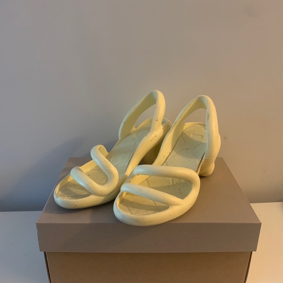 Camper Kobarah Sandals Off-White Yellow - Picture 2 of 3